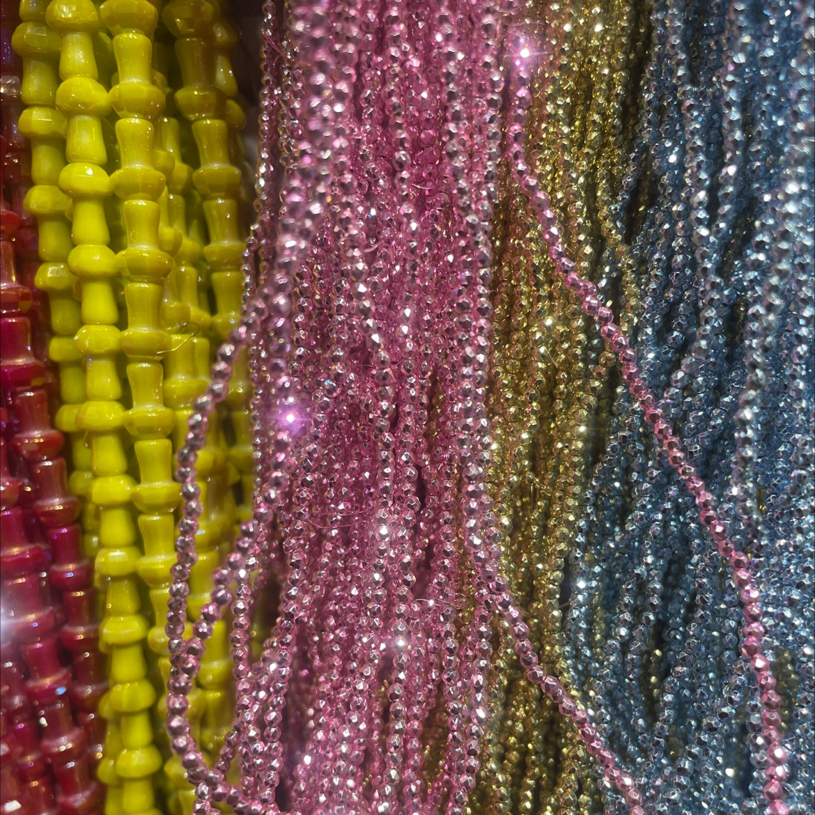 精品卡0.8琉璃珠散珠 玻璃珠水染珠子 手工DIY串珠 材料包 独特光泽 手工首饰制作必备嫂子水晶产品图