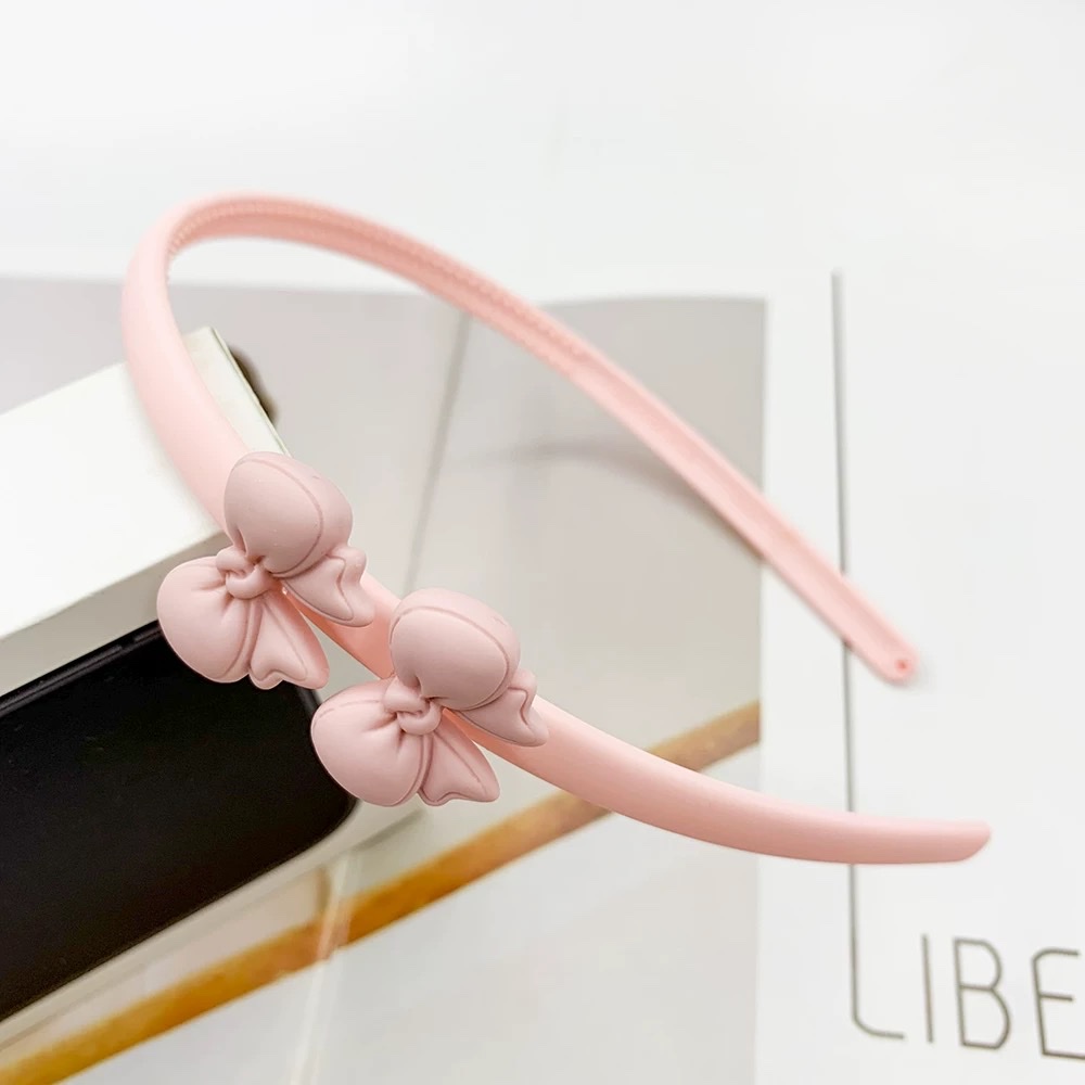 New children's macaron-colored hair band for little girls and students, anti-slip and non-damaging hair clips, cute and sweet hair tie accessory detail image 5