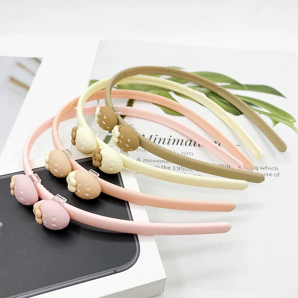 New children's macaron-colored hair band for little girls and students, anti-slip and non-damaging hair clips, cute and sweet hair tie accessory