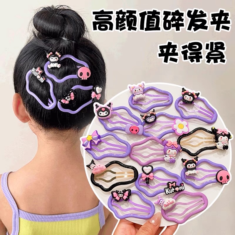 A girl with bangs, a baby hairpin, a hair accessory clip, a children's forehead hairpin, a cloud cartoon and cute Kulomi hairpin Specification image