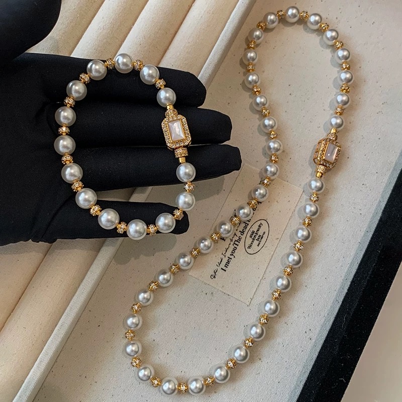 婉灵饰品 欧美风格 珍珠项链 精致典雅珍珠吊坠 高贵不失低调的时尚