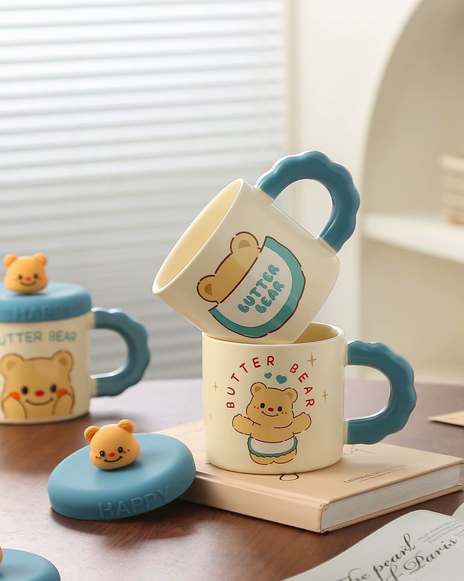 国潮风2024年热销款式，硅胶卡通陶瓷杯，保温杯，百万热销款，女友最爱，值得拥有详情图7