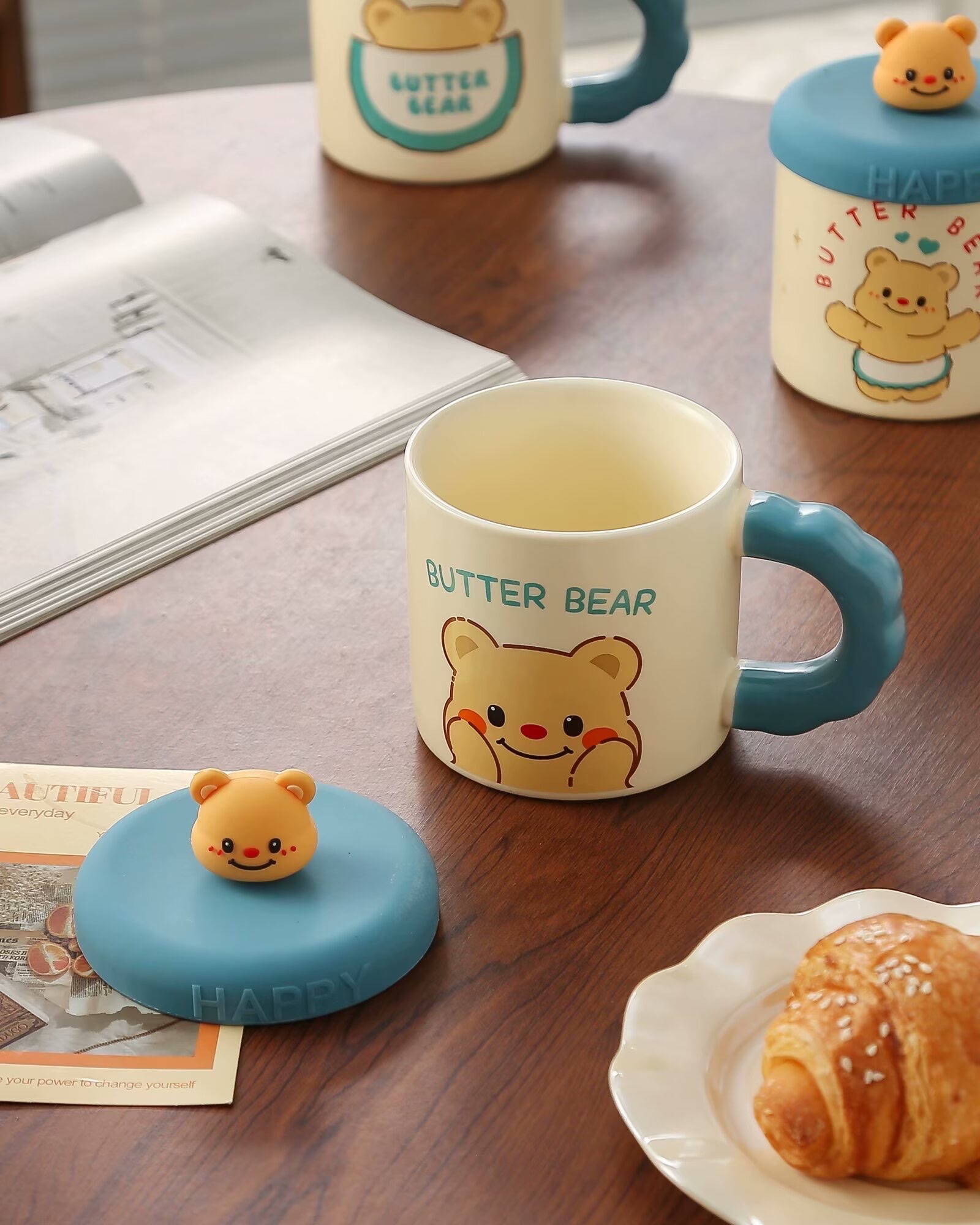 国潮风2024年热销款式，硅胶卡通陶瓷杯，保温杯，百万热销款，女友最爱，值得拥有详情图5