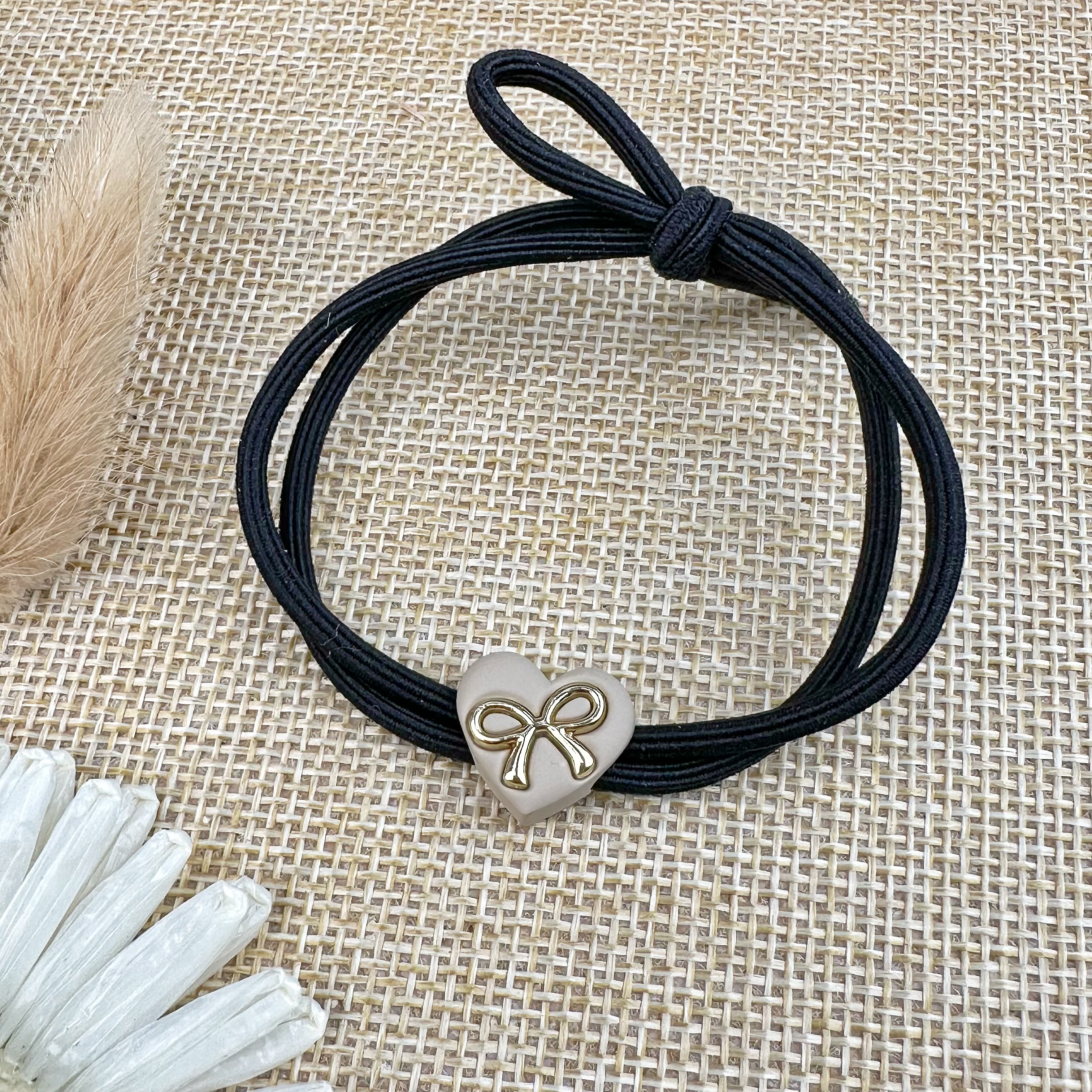 Diamond hair ties, hair accessories, hair ties, rubber bands for tying hair, hair accessories, elegant and fashionable for ladies, simple and durable, no damage to hair, rubber bands for tying hair details Picture