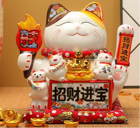 摇手猫摆件 金色猫咪开业礼品店铺装饰吉祥物详情图4