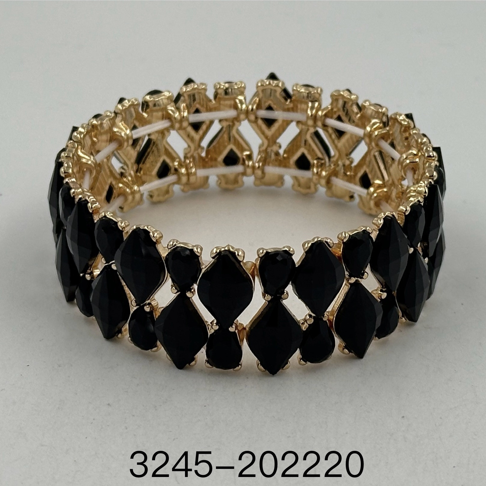 时尚水晶 弹力手镯 合金 时尚单品颜色可定制详情图2