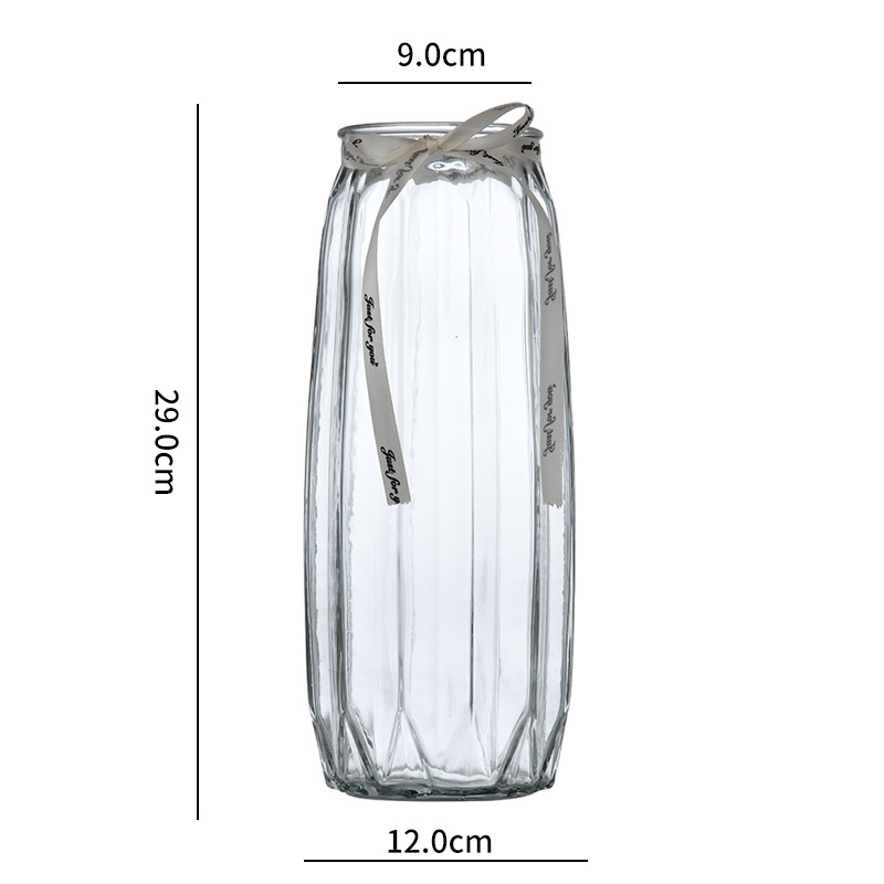 欧式创意轻奢花瓶30八角玻璃瓶小礼品详情3