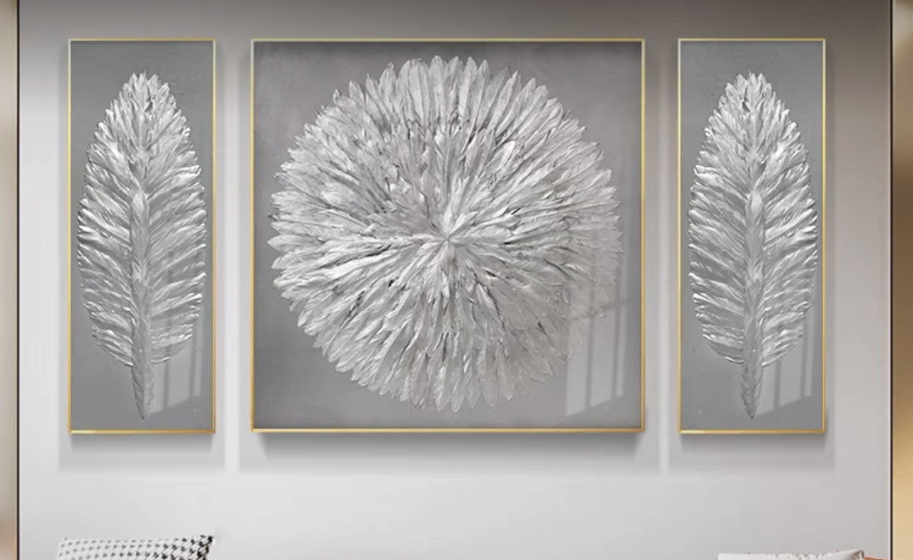 现代简约肌理装饰油画 挂画 油画装饰画艺术品 家居墙面装饰优雅提升图