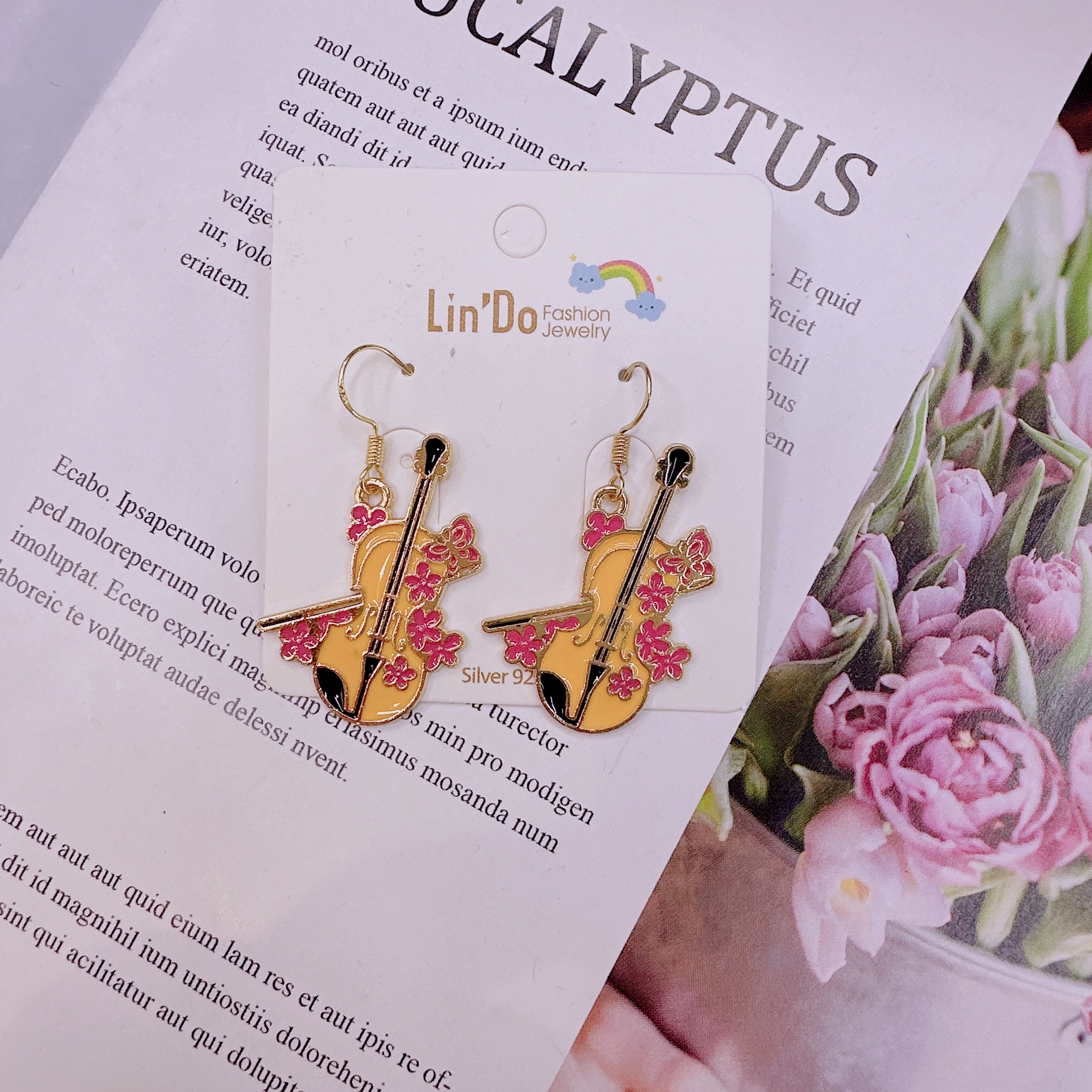 1218饰品店 创意设计耳钉 独特耳饰 精致女士饰品 时尚潮流耳装饰品详情图2