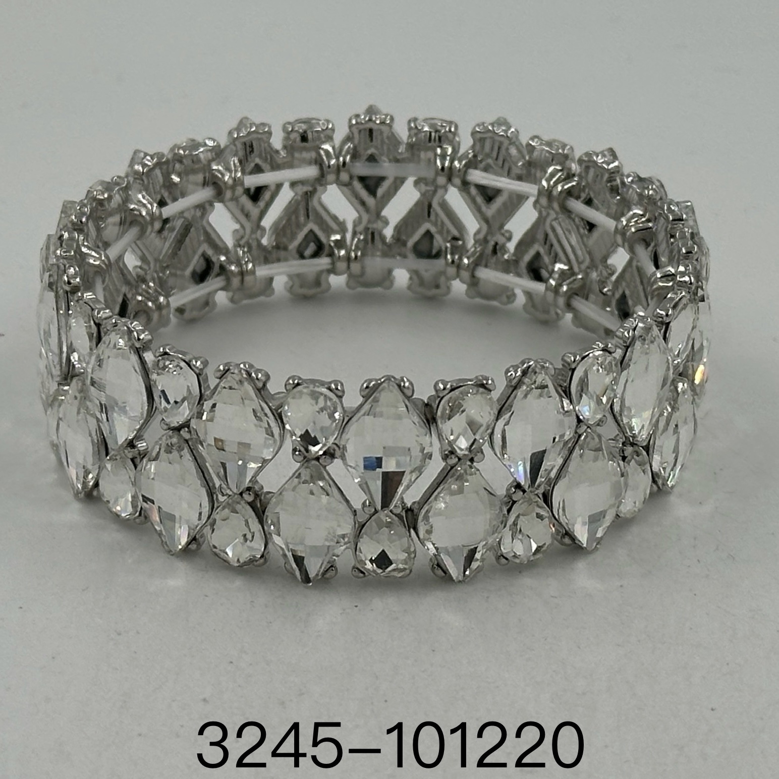 时尚水晶 弹力手镯 合金 时尚单品颜色可定制