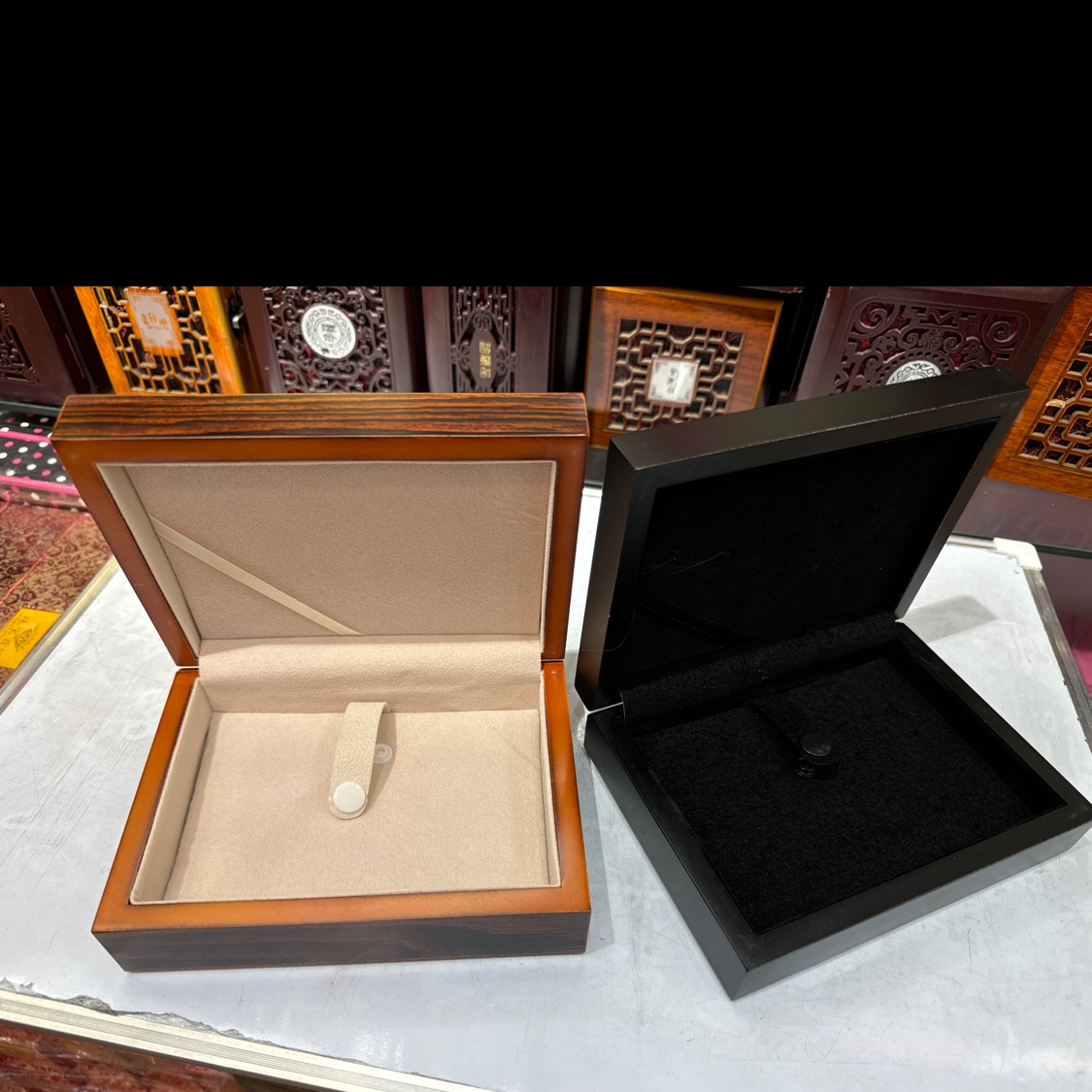 饰品收纳盒首饰盒项链盒 戒指盒耳饰包装盒 精致包装盒饰品 保护珠宝免受损伤 方便携带整理详情图2