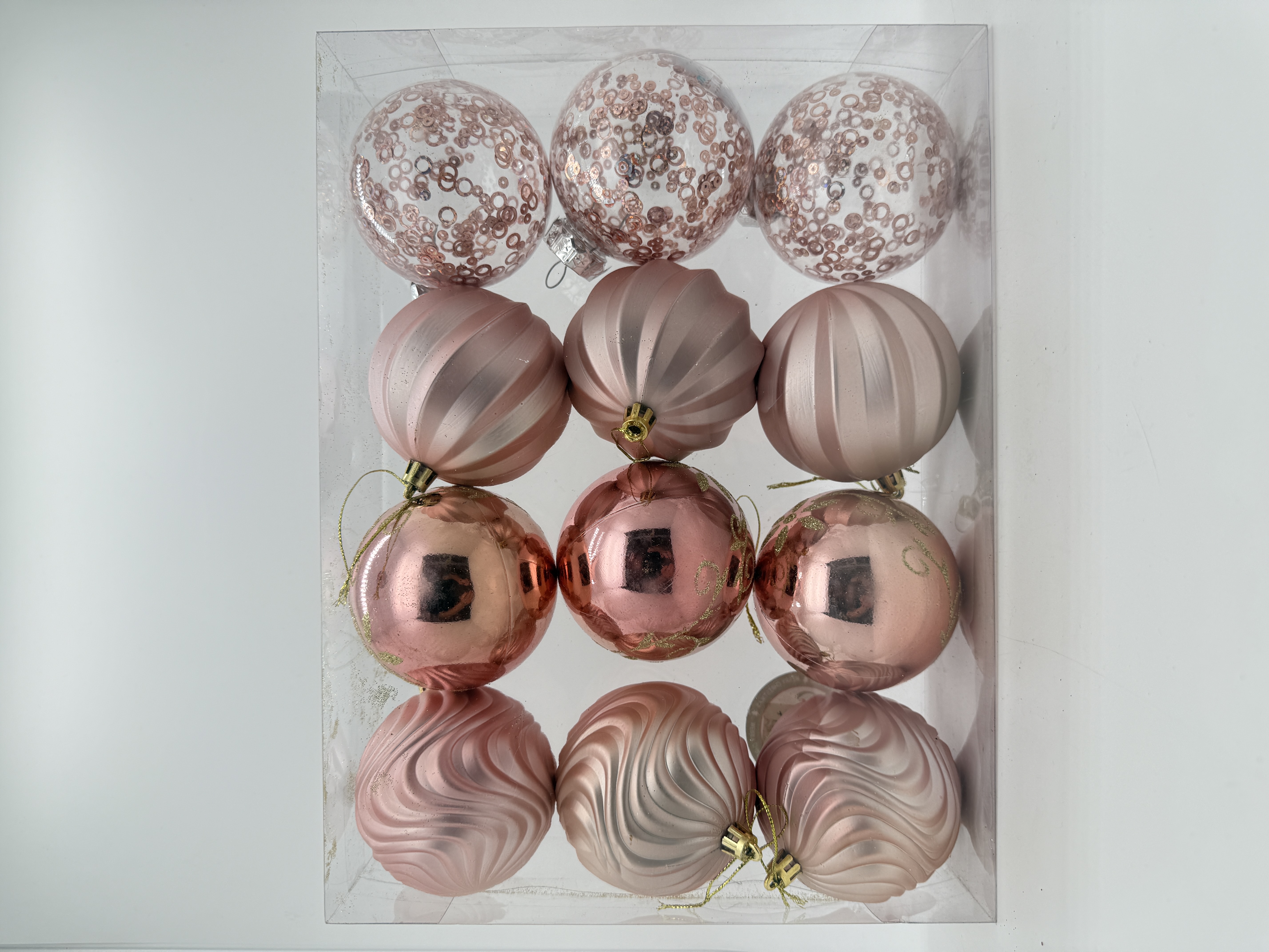 圣诞节欢乐聖誕節遊戲套装 圣诞球植绒装饰品 美丽圣诞球挂件 节日气氛布置必备