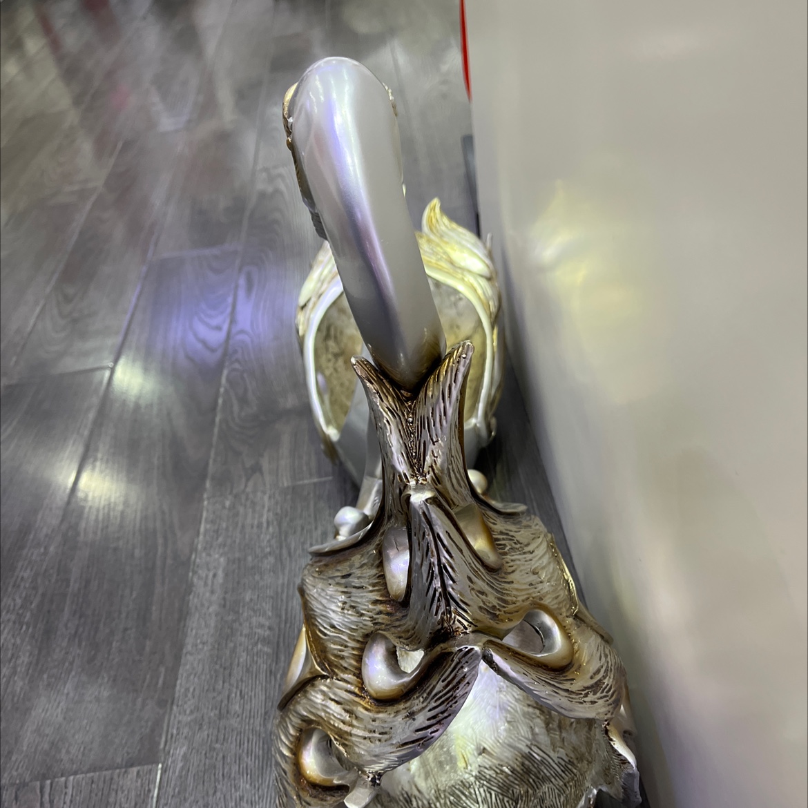 家艺潮品牌树脂工艺品古银天鹅装饰品摆件家具酒店会所装饰摆件细节图
