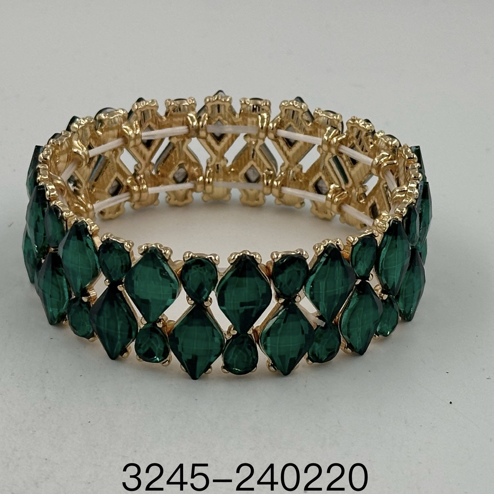 时尚水晶 弹力手镯 合金 时尚单品颜色可定制详情图3