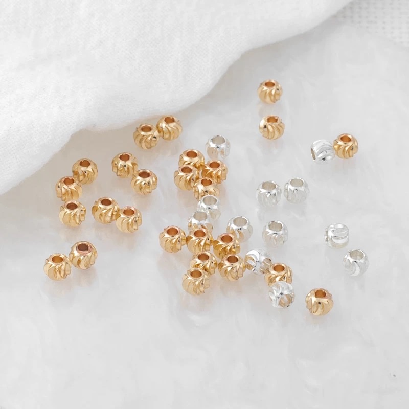 DIY jewelry accessories, handcrafted beading materials, cut flower beads, cut surface watermelon beads, spacer beads, 3-4-5-6mm Application Scenario