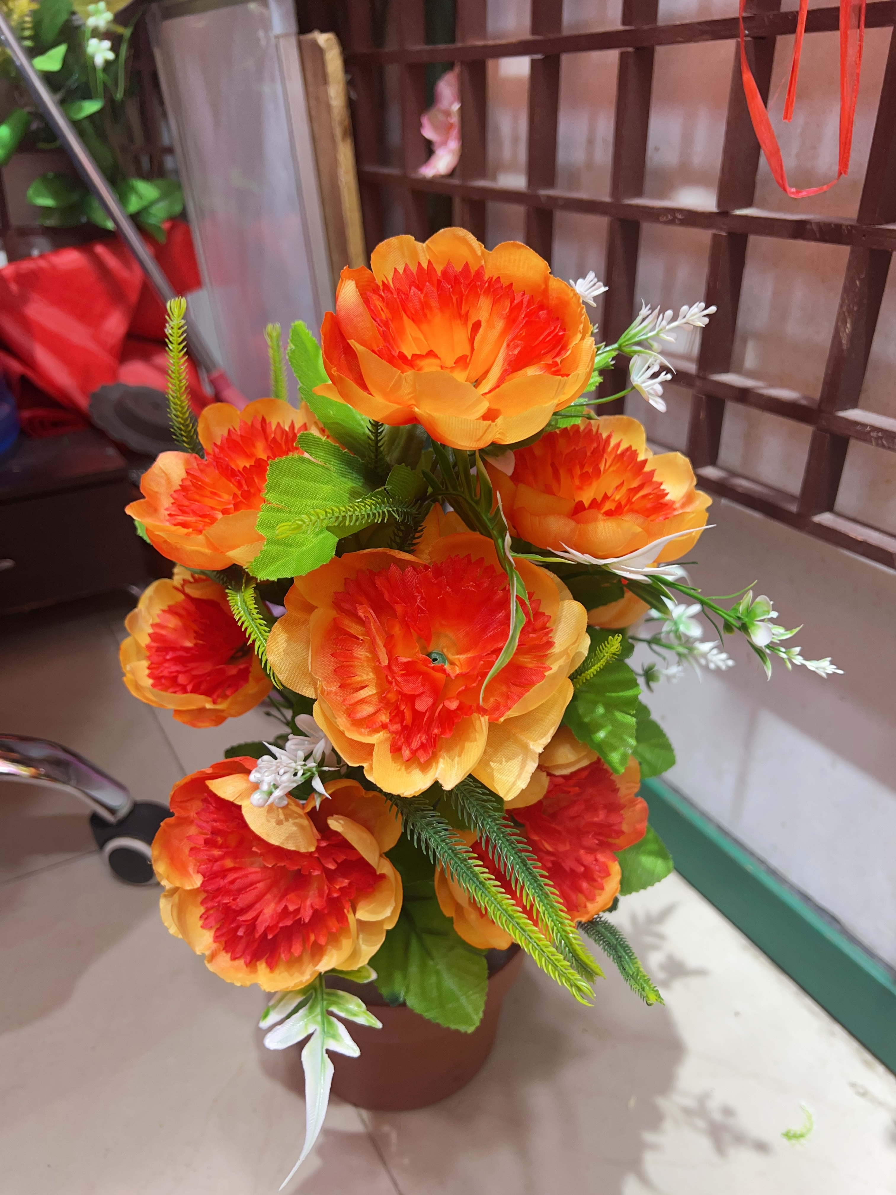 年宵花仿真花艳丽逼真 假花DIY材料包 永生花手工制作家居装饰品