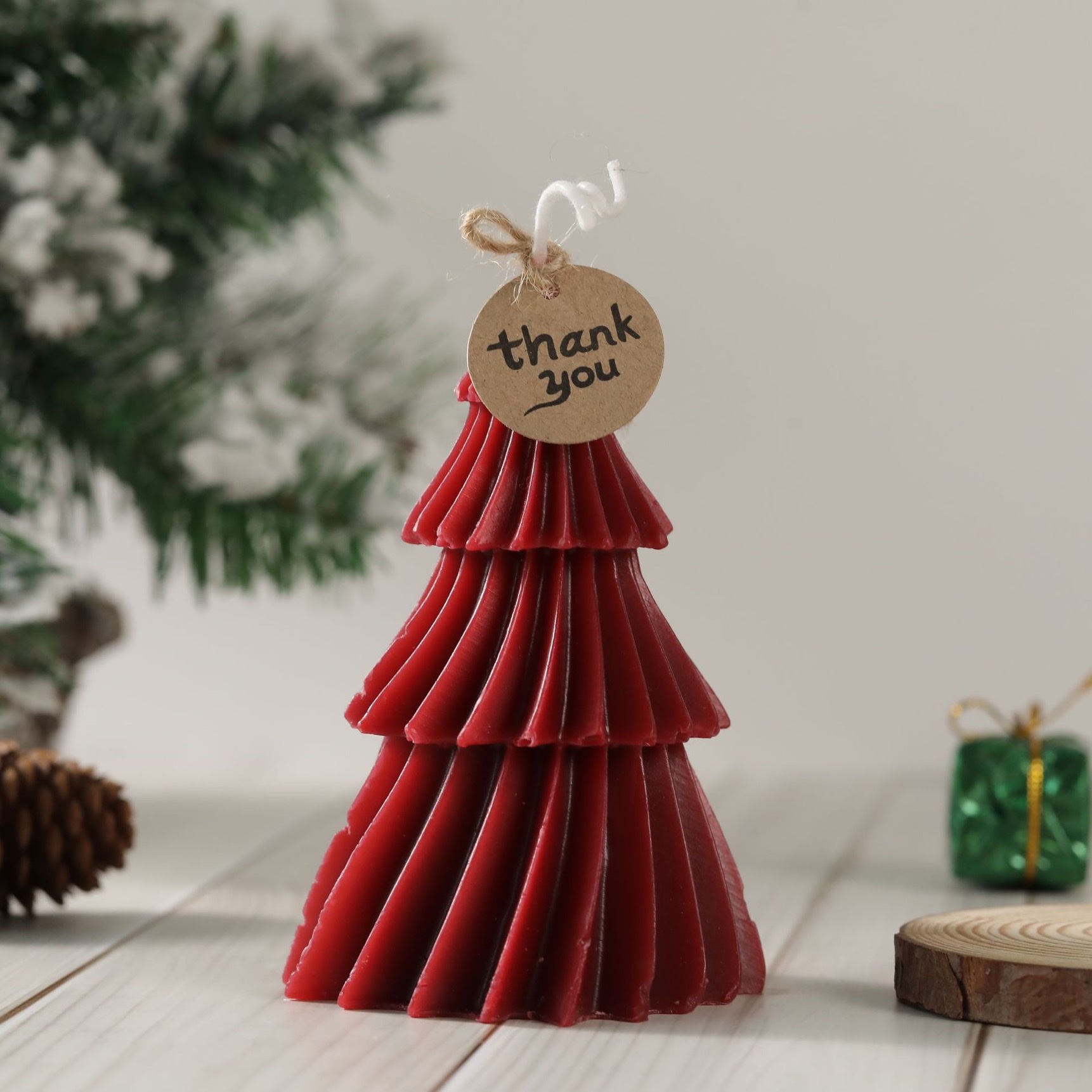 Ins-style scented candles, Christmas gift decoration, table mini Christmas scented candles, birthday happy candles Specification image