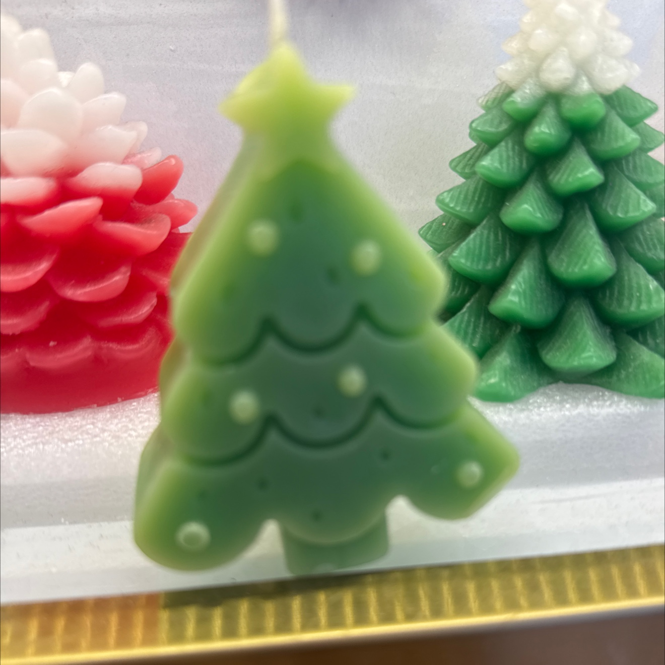 香薰蜡烛生日快乐数字蜡烛 圣诞香薰蜡烛特别定制 生日派对装饰烛光浪漫气氛营造圣诞树彩绘彩色产品图