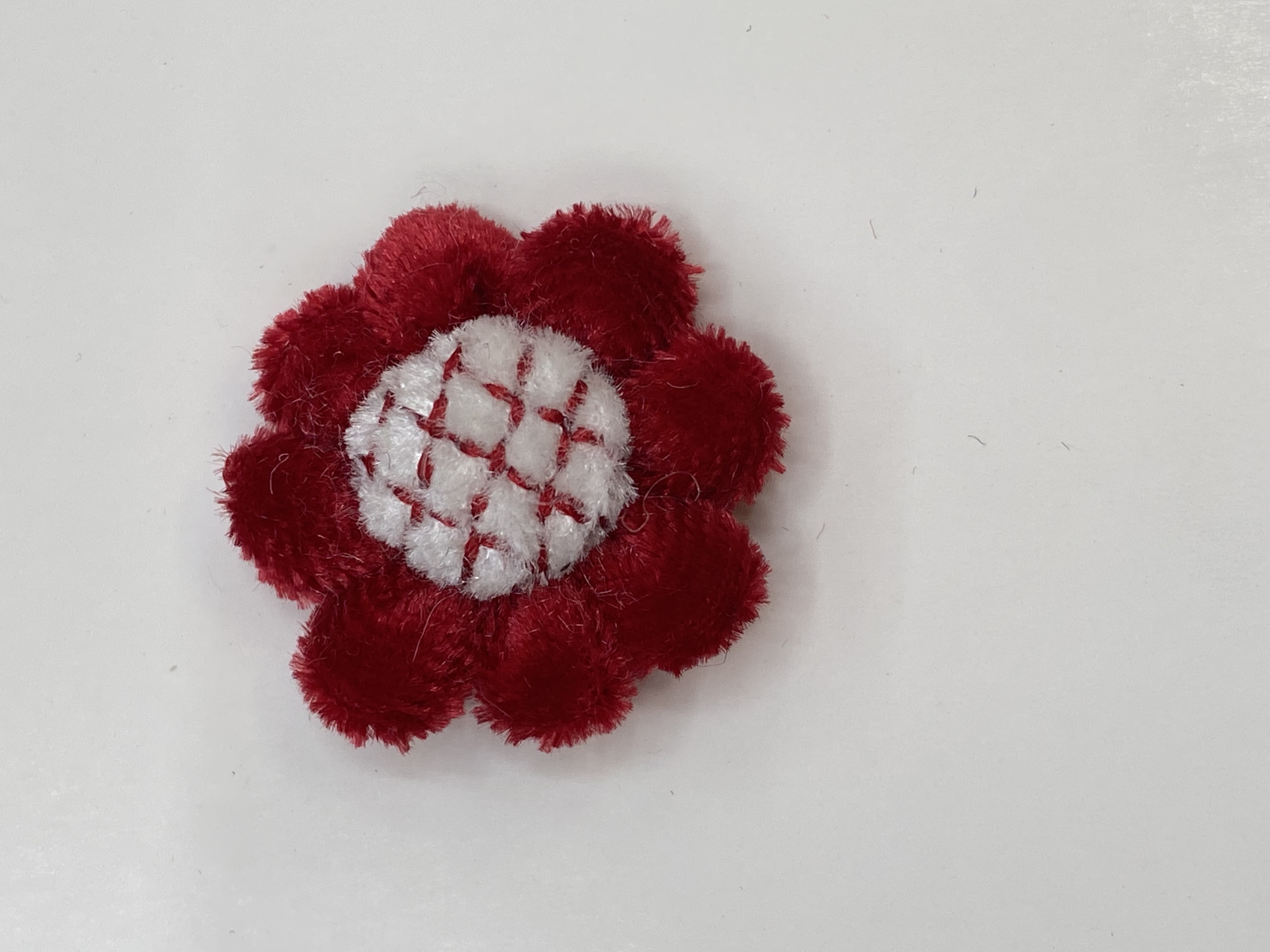 The cute velvet five-petal flower winter new clothing accessories, hair clips and hair accessories are available in a full range of colors detail image 2