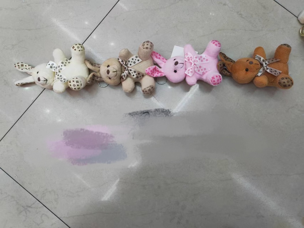 蝴蝶结兔子毛绒玩具 儿童玩偶 公仔娃娃 软体抱枕 安全软萌可爱 宝宝的伙伴毛绒玩具玩偶