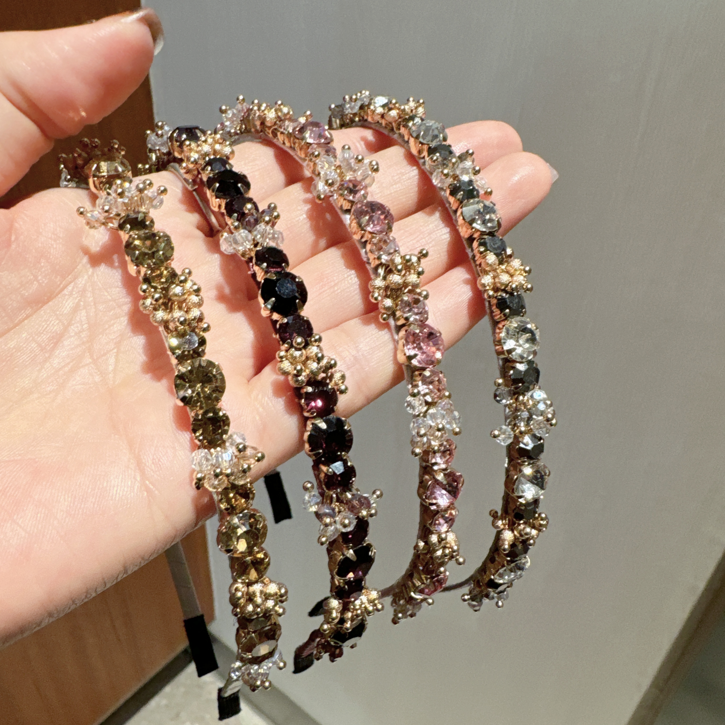 Dongdaemun Korean Version Diamond-Encrusted Professional Handcrafted Hairband, Simple New Style Hairpin, Women's Versatile Headband, And Fairy Super Fairy-Like Headband