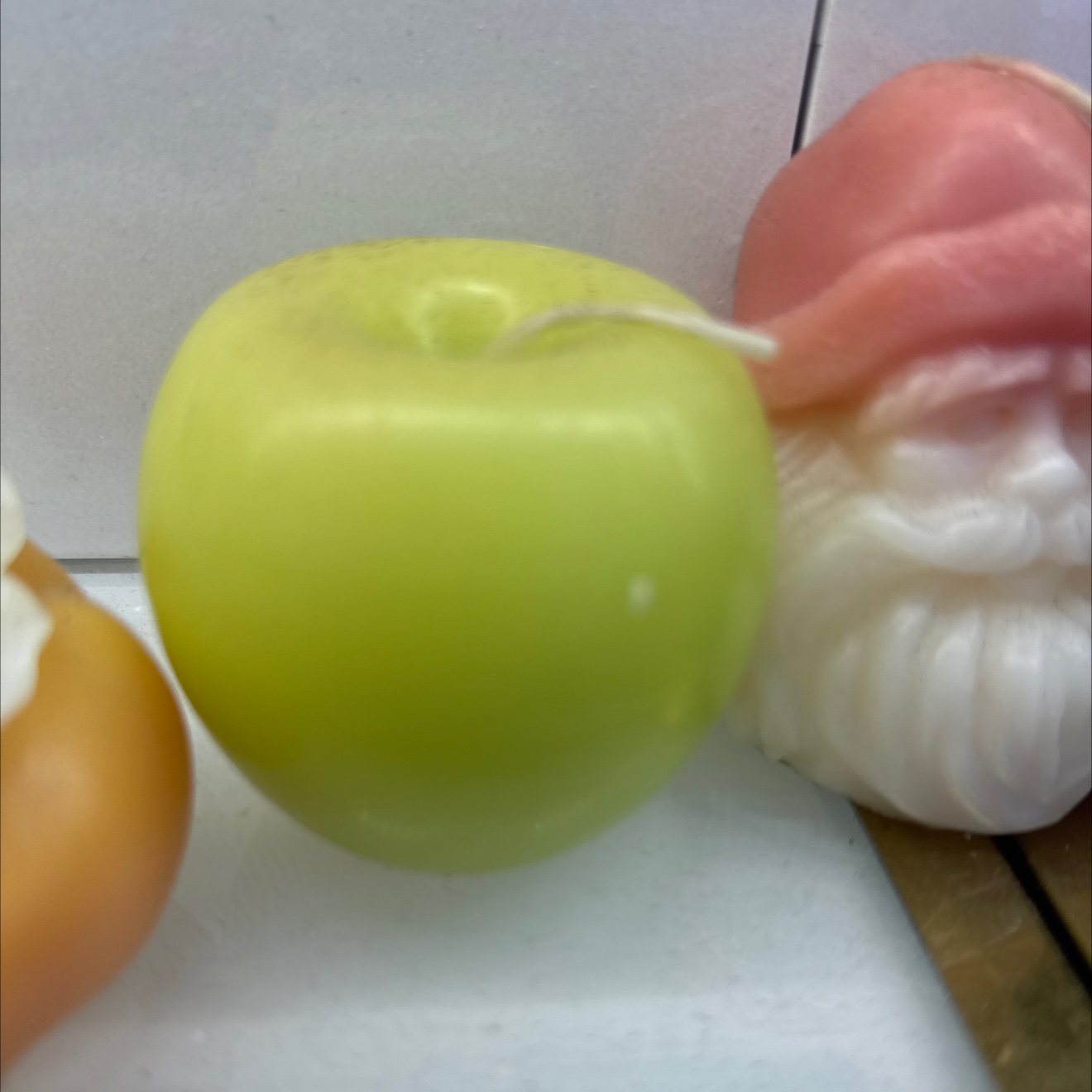 造型蜡烛平安果圣诞香薰蜡烛套装节日氛围烛光晚餐装饰香薰蜡烛 温馨浪漫生日派对用品装饰蜡烛石蜡彩绘