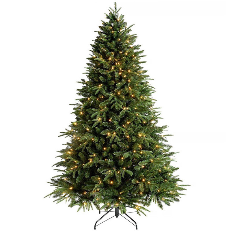 High-end PE leaves with LED Christmas trees, Christmas supplies, Christmas PE tree simulation leaves detail image 2