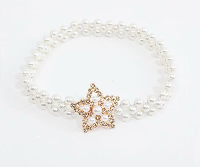 ins轻奢风珍珠弹力窗帘绑带 跨境窗帘扣鹿头珍珠绑带绑绳厂家批发详情图6