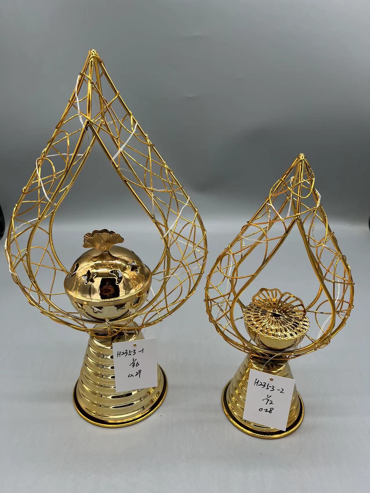 铁艺工艺品热卖中东阿拉伯国家家居摆件斋月星星月亮带灯，多种款式摆件详情图5