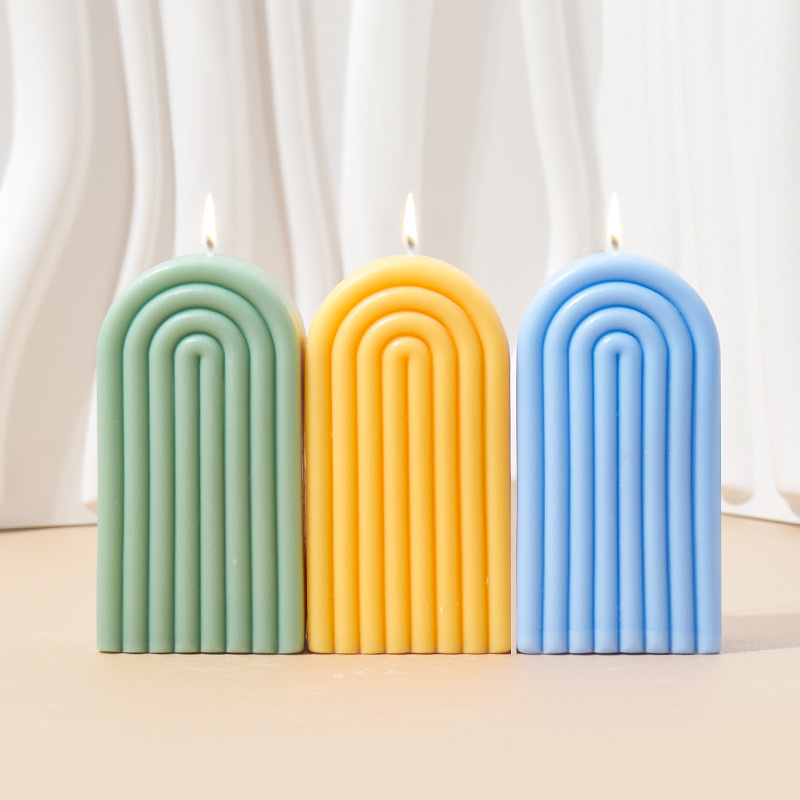 Cross-border best-selling scented candles, arched U-shaped candle decorative items, smokeless scented candles, birthday, proposal, European style detail image 3