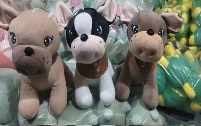 10寸新款毛绒玩具 儿童玩具 玩偶挂件 毛绒啪啪圈 软体抱枕 安全无毒可爱卡通形象兔子猴子水豚熊鲨鱼海豚大象熊猫详情图4