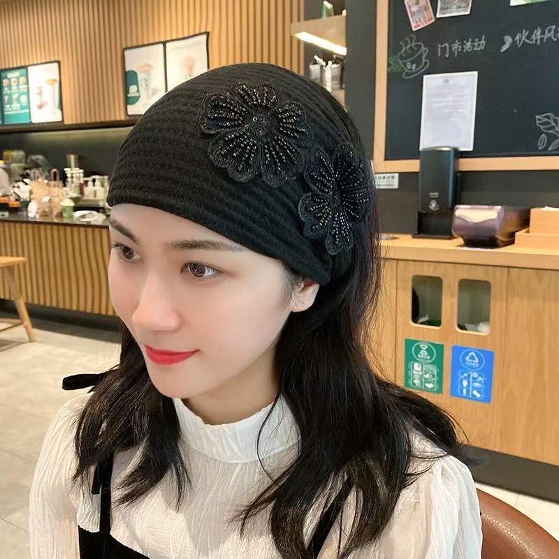 韩版拼接女士发箍套装 假发发箍头箍发卡一体设计 时尚发饰新款头箍产品图