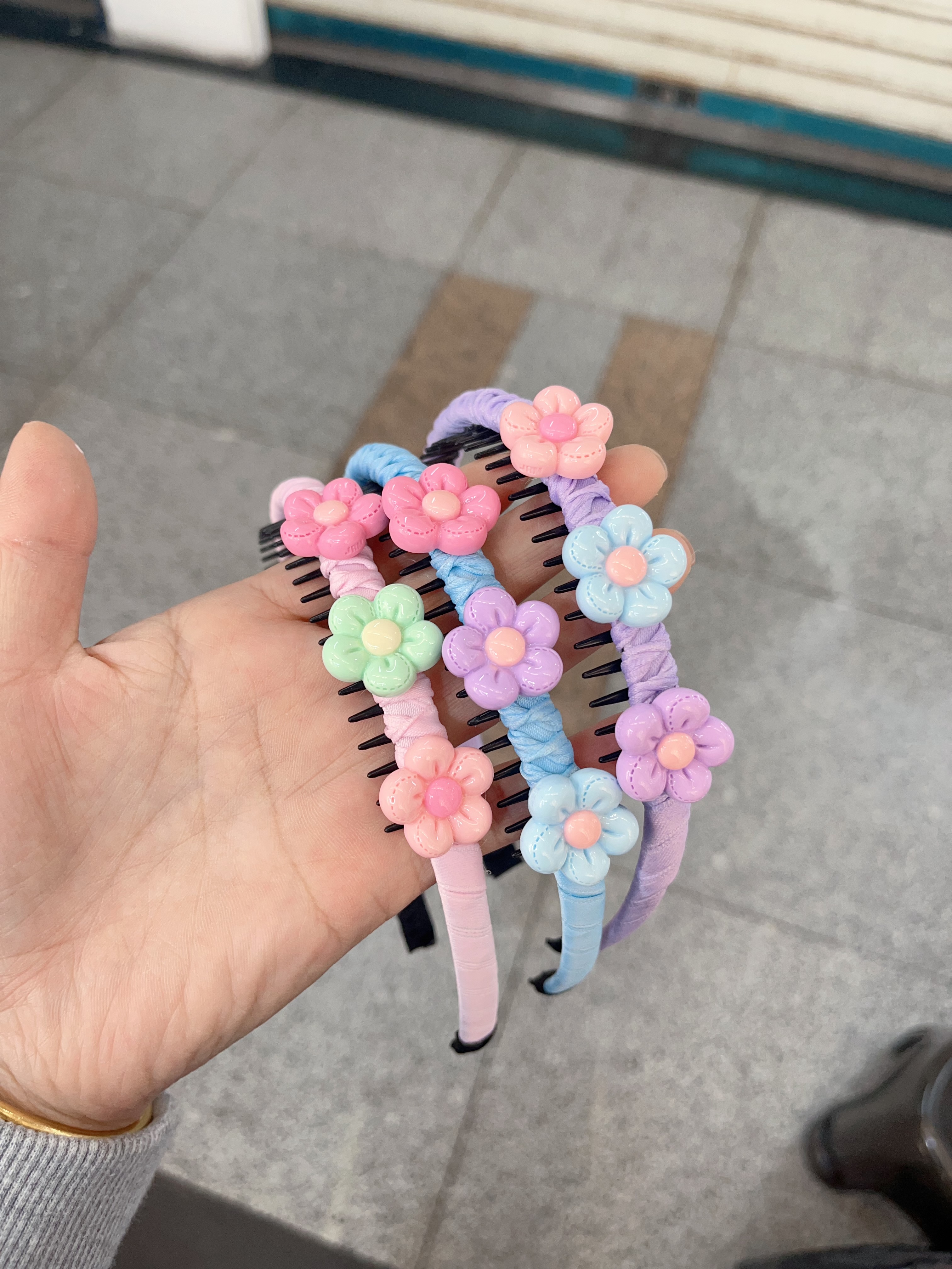 韩版女士拼接发箍 假发发箍一体设计 头箍发卡二合一 时尚发饰新款发箍