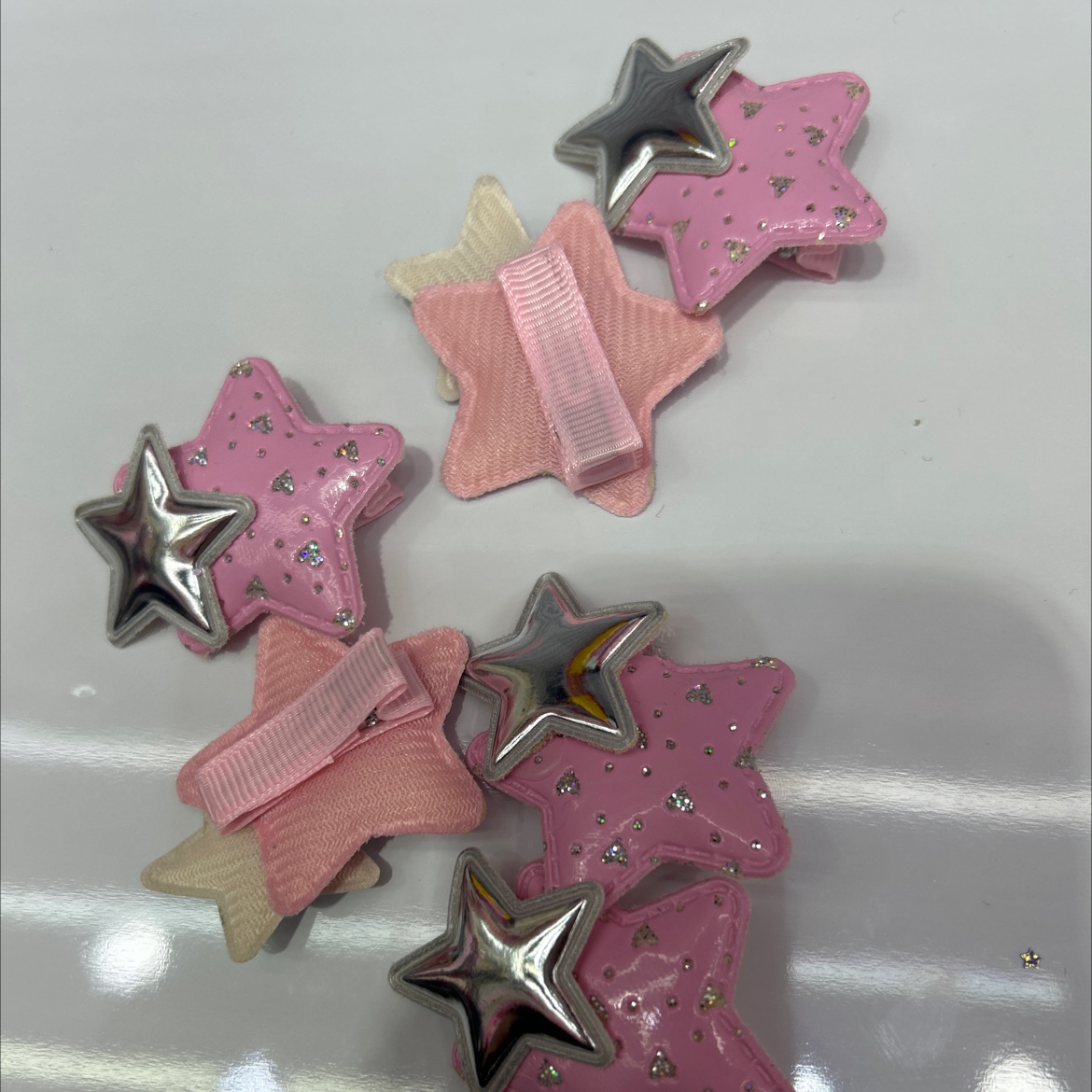 New five-pointed star trendy hair clips for children, warm and cute decorative items, a gift for children's hearts detail image 2