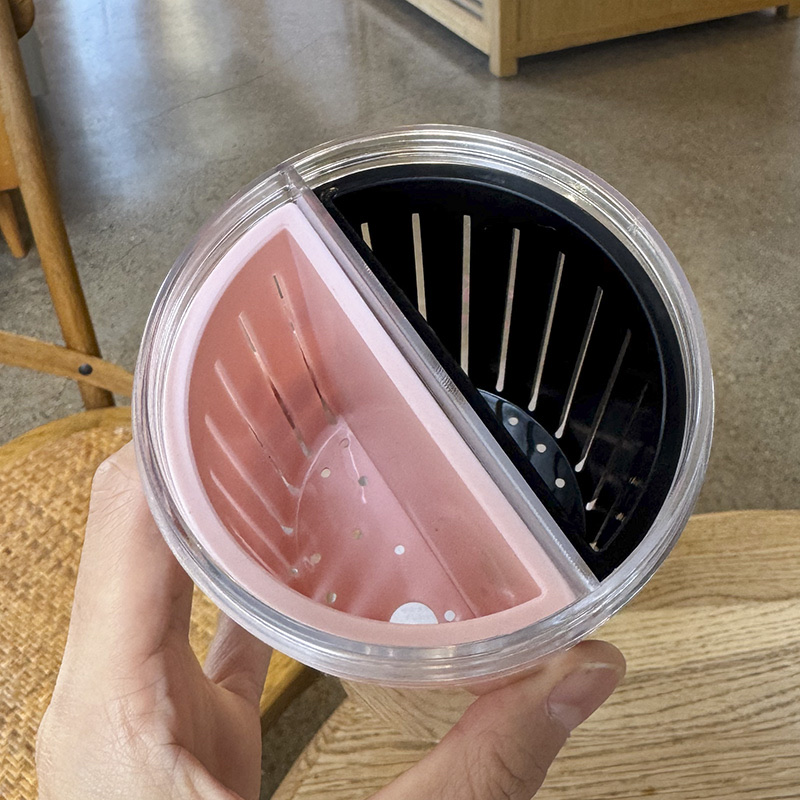 时尚夏季男女款Glassware水杯 杯子耐热 高品质透明度高 易清洗双舱双饮杯详情图2