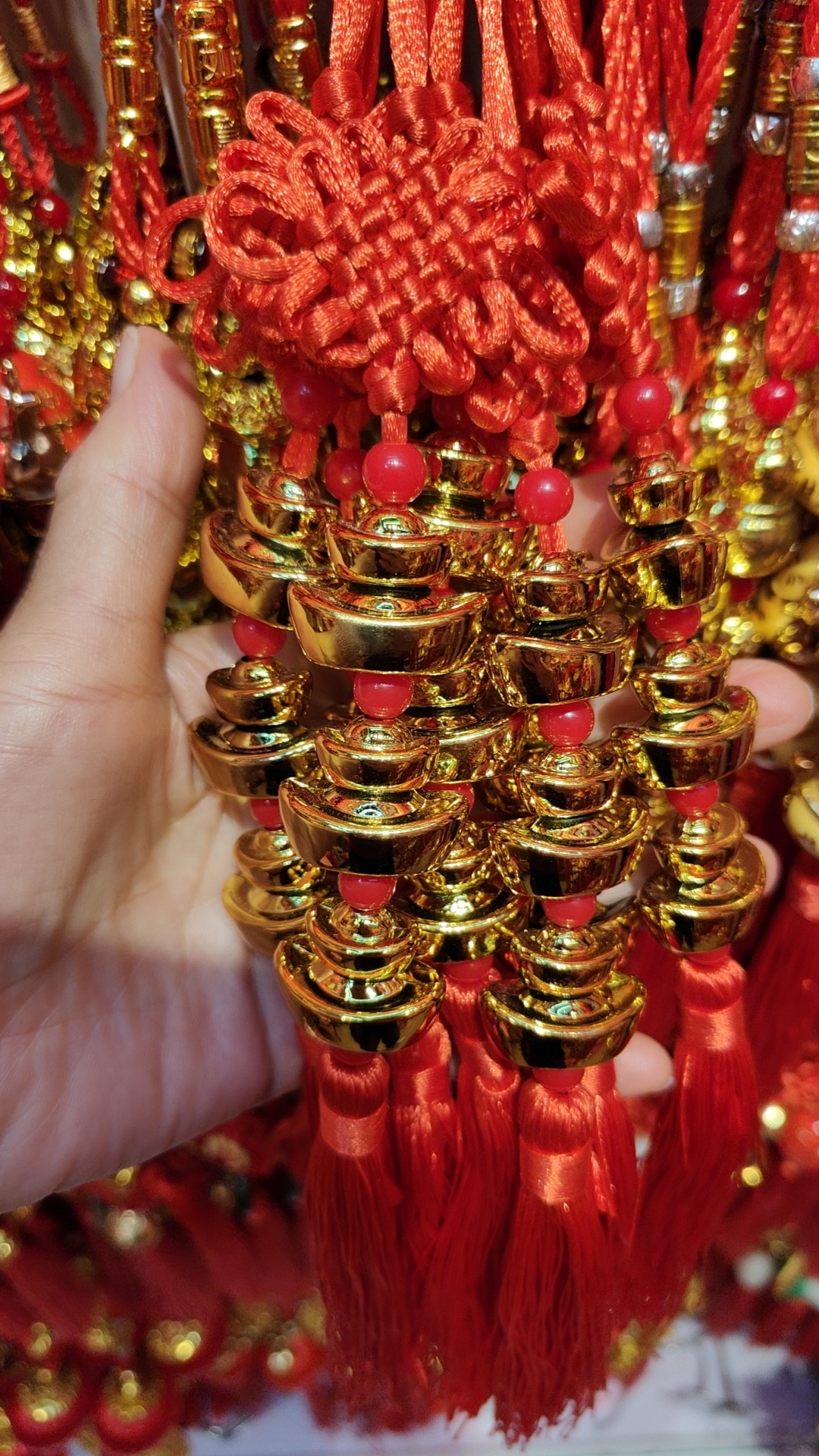 国潮鑫祥喜庆工艺十二节三金二宝盆栽车载过年节庆喜庆挂件玄关