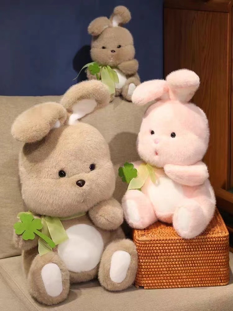 10寸新款毛绒玩具 儿童玩具 玩偶挂件 毛绒啪啪圈 软体抱枕 安全无毒可爱卡通形象兔子猴子水豚熊鲨鱼海豚大象熊猫