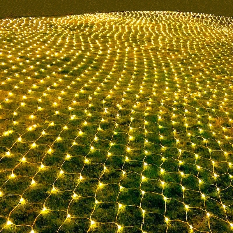 LED fishing net light, net light, grid light manufacturer wholesale outdoor courtyard hotel lawn waterproof Christmas decoration detail image 3