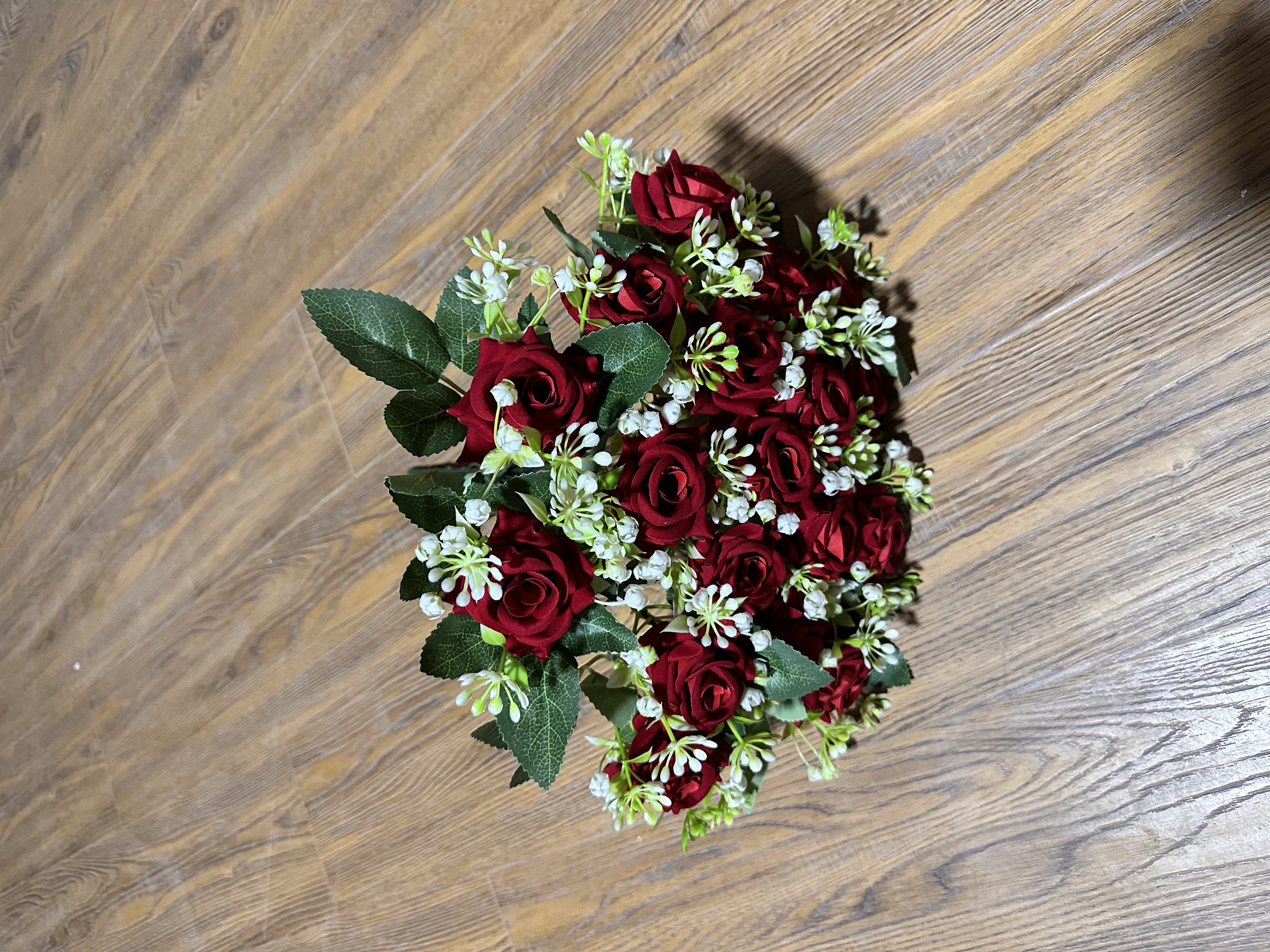 18头角枚，婚庆花礼盒橄榄核竹节仿藤收纳筐产品图