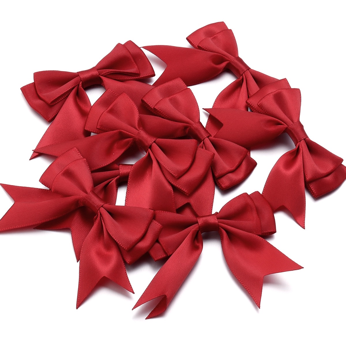 Ins-style ribbon double-layer dovetail waist bow clothing decoration large bow DIY handcrafted hair clip accessories detail image 3
