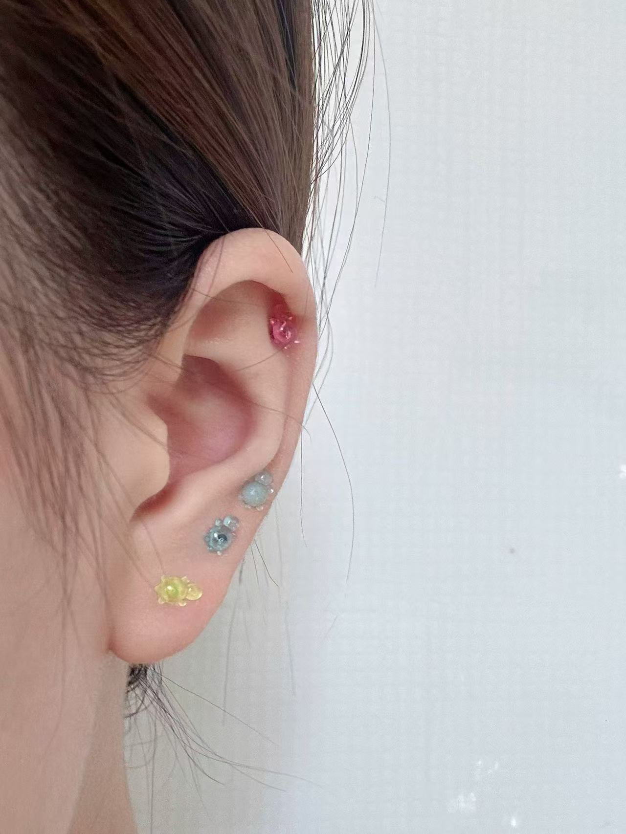 Ear care sticks, plastic ear needles, anti-allergy sticks, invisible student ear hole care