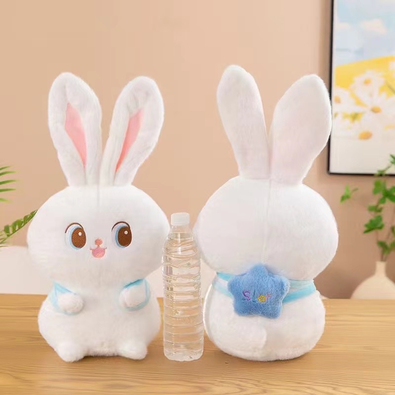 10寸新款毛绒玩具 儿童玩具 玩偶挂件 毛绒啪啪圈 软体抱枕 安全无毒可爱卡通形象兔子猴子水豚熊鲨鱼海豚大象熊猫细节图