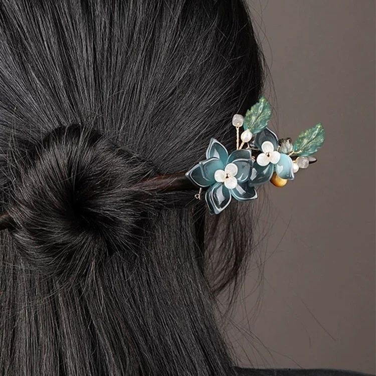 古风发簪简约新中式原创国风簪子高级感气质复古盘发旗袍发饰女发簪头饰木制发簪详情图3