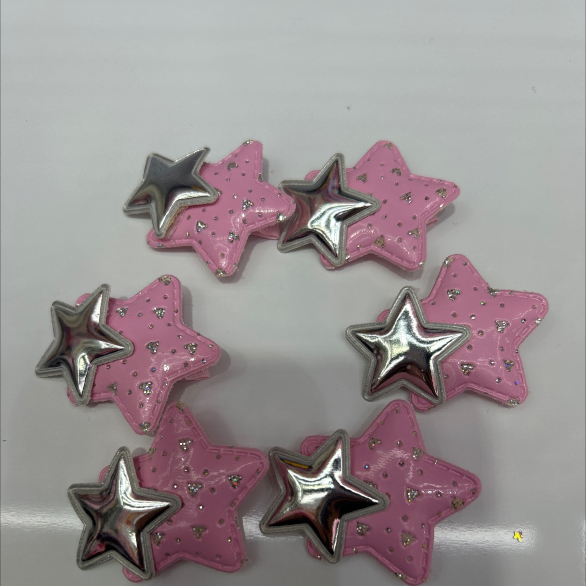 New five-pointed star trendy hair clips for children, warm and cute decorative items, a gift for children's hearts