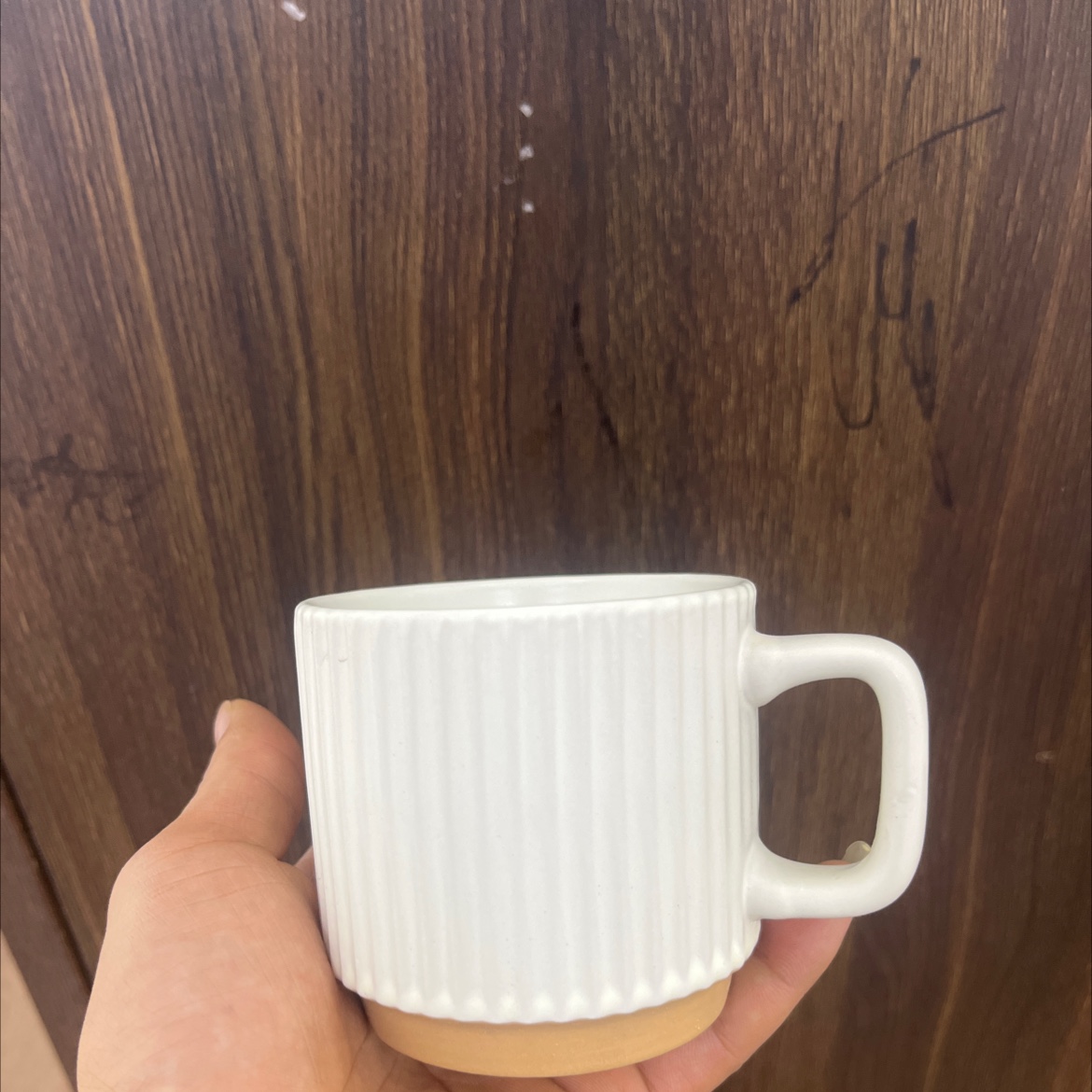 Textura rayas serie, siendo retro tazas de café, red de taza de cerámica cerámica creativa taza roja ‌ es mediante procesos especiales en la taza de símbolos creativos o plásticas especiales Specification image