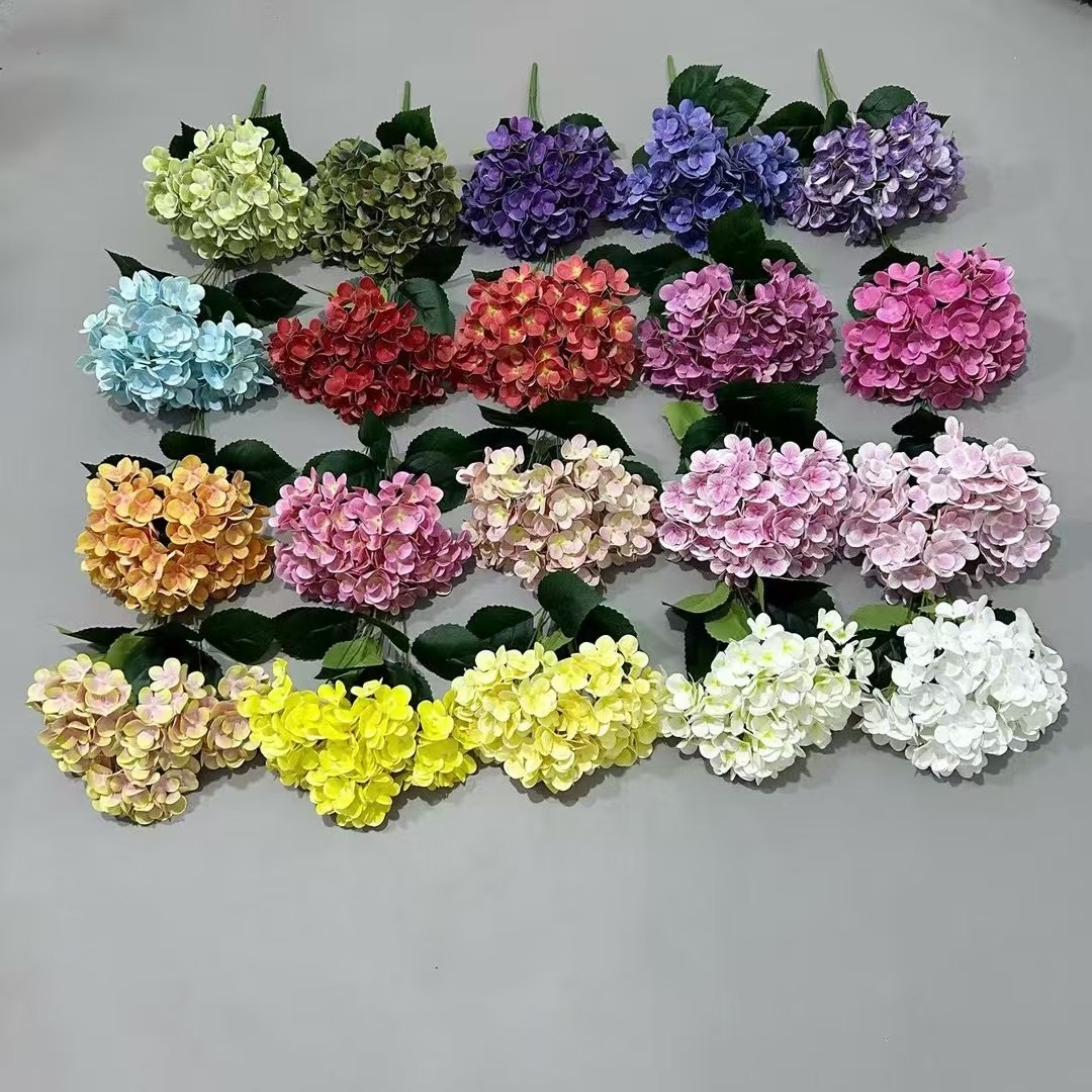 3D仿真绣球花 假花 仿真花 婚庆花