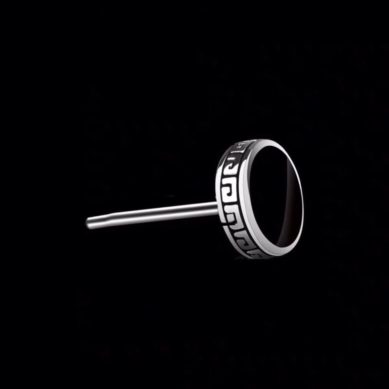 925 Silver Trendy Men's Ear studs Korean version Personalized Single men's earrings, simple yet powerful and trendy couple earrings detail image 4