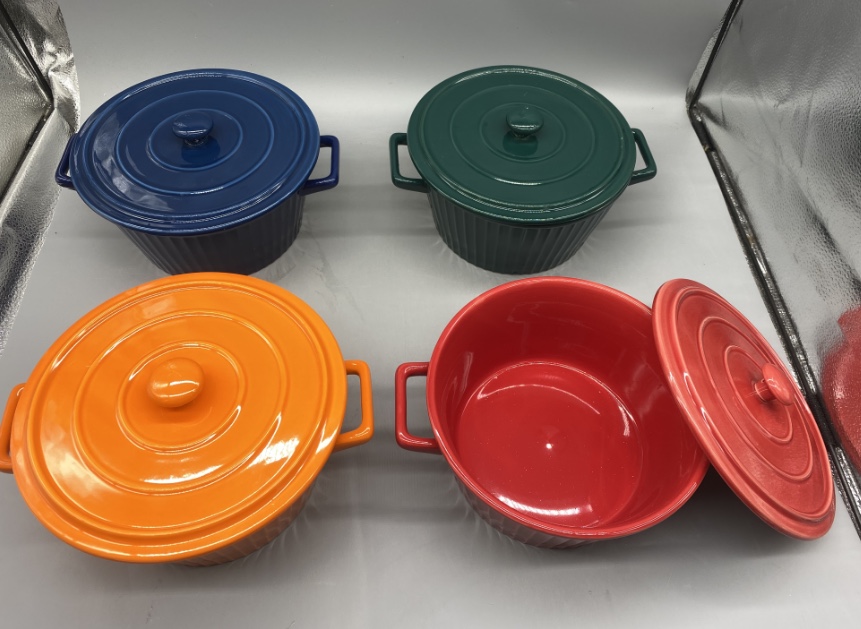 方圆陶瓷D3-7954色釉带盖小汤碗网红小碗详情图7