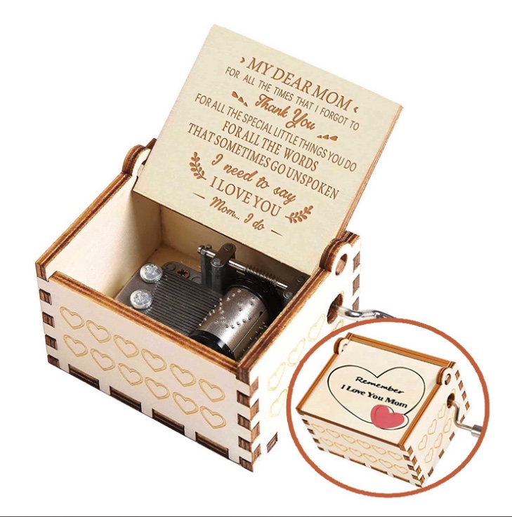 DIY音乐盒积木 八音盒木制 创意手工制作 音樂盒礼品盒 独特音质享受音乐盒细节图