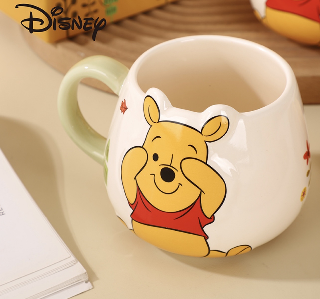 Fine ceramic relief mugs, coffee cups, gift cups, art ornaments, home decorations, ceramic handicrafts, exquisite porcelain art collection details Picture